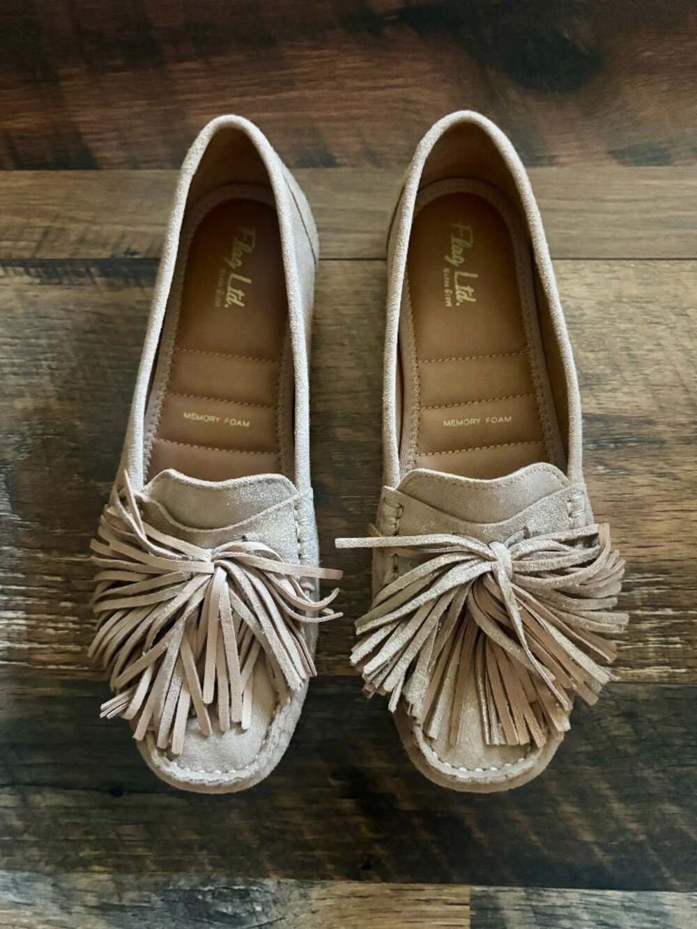 Flag LTD Nicole suede fringe loafers